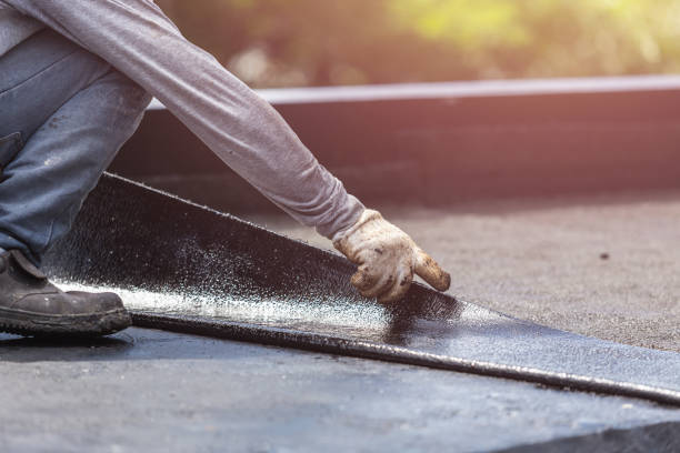 Professional Basement Waterproofing technician working in Springtown, PA